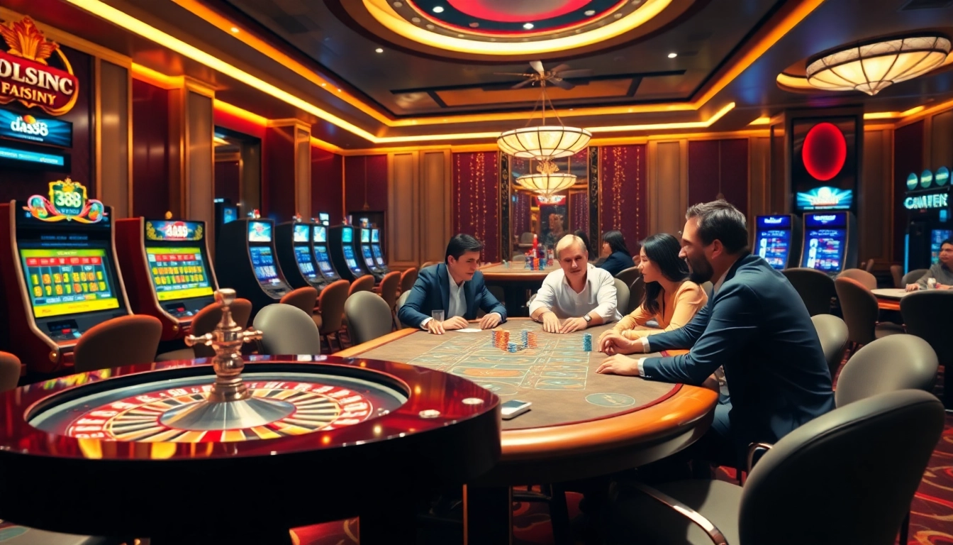 Experience thrilling moments at da88 casino with vibrant games and engaging players.