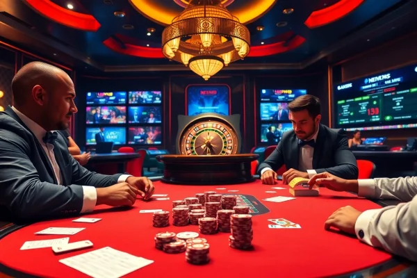 Experience thrilling gambling at https://nk88.bio/ with elite poker players and vibrant casino ambiance.