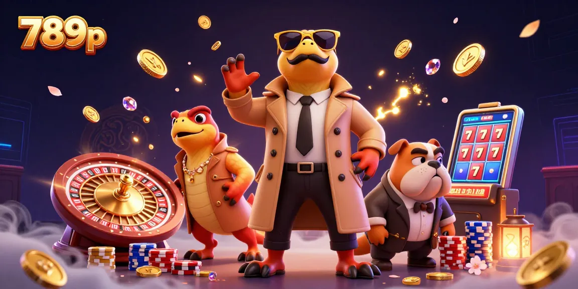 Raptors in disguise entering a VIP casino lounge, showcasing 789p's casino atmosphere.