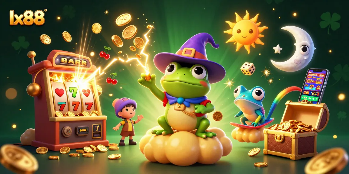 Experience thrilling gaming action at lx88 with a vibrant storm of coins and dynamic casino elements.