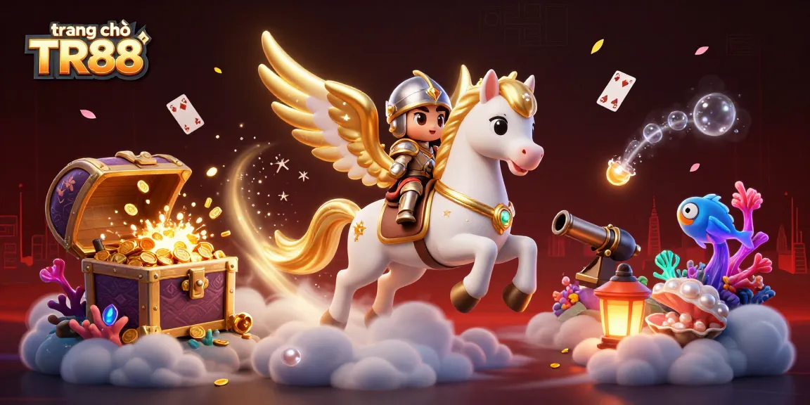 Experience high-stakes excitement at trang chủ TR88 with vibrant casino-themed 3D illustration.